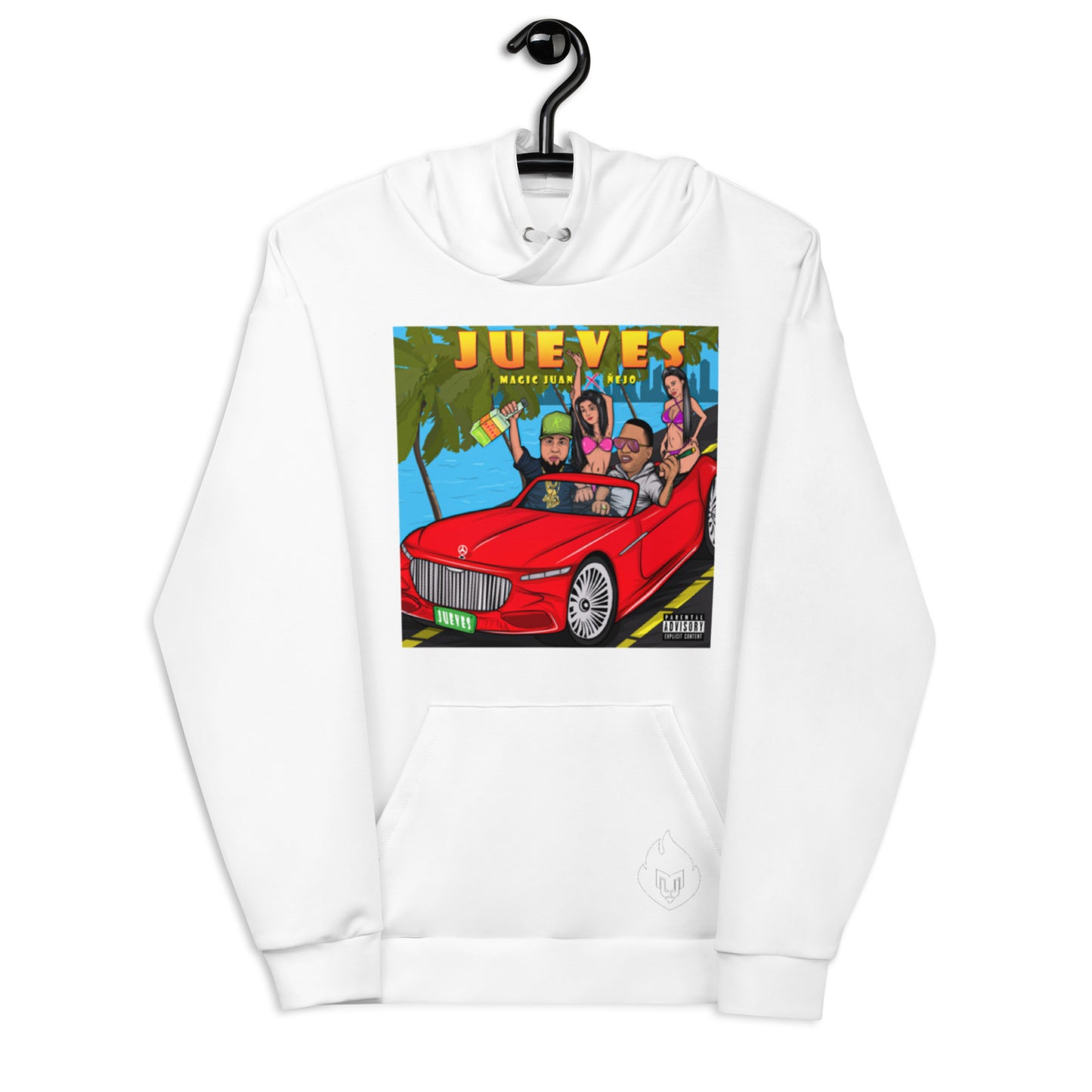 Jueves Unisex White Hoodie