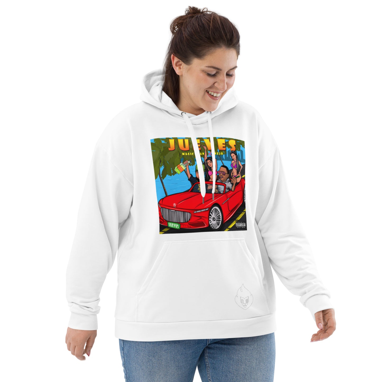 Jueves Unisex White Hoodie