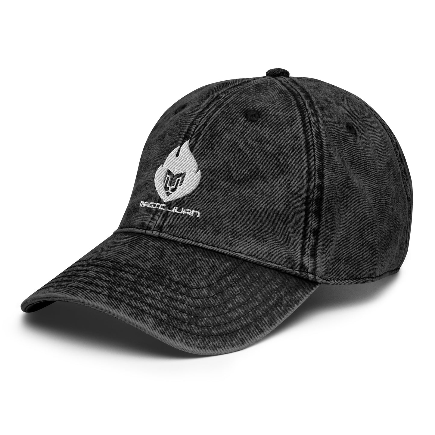 MJ Fire Logo Vintage Twill Cap