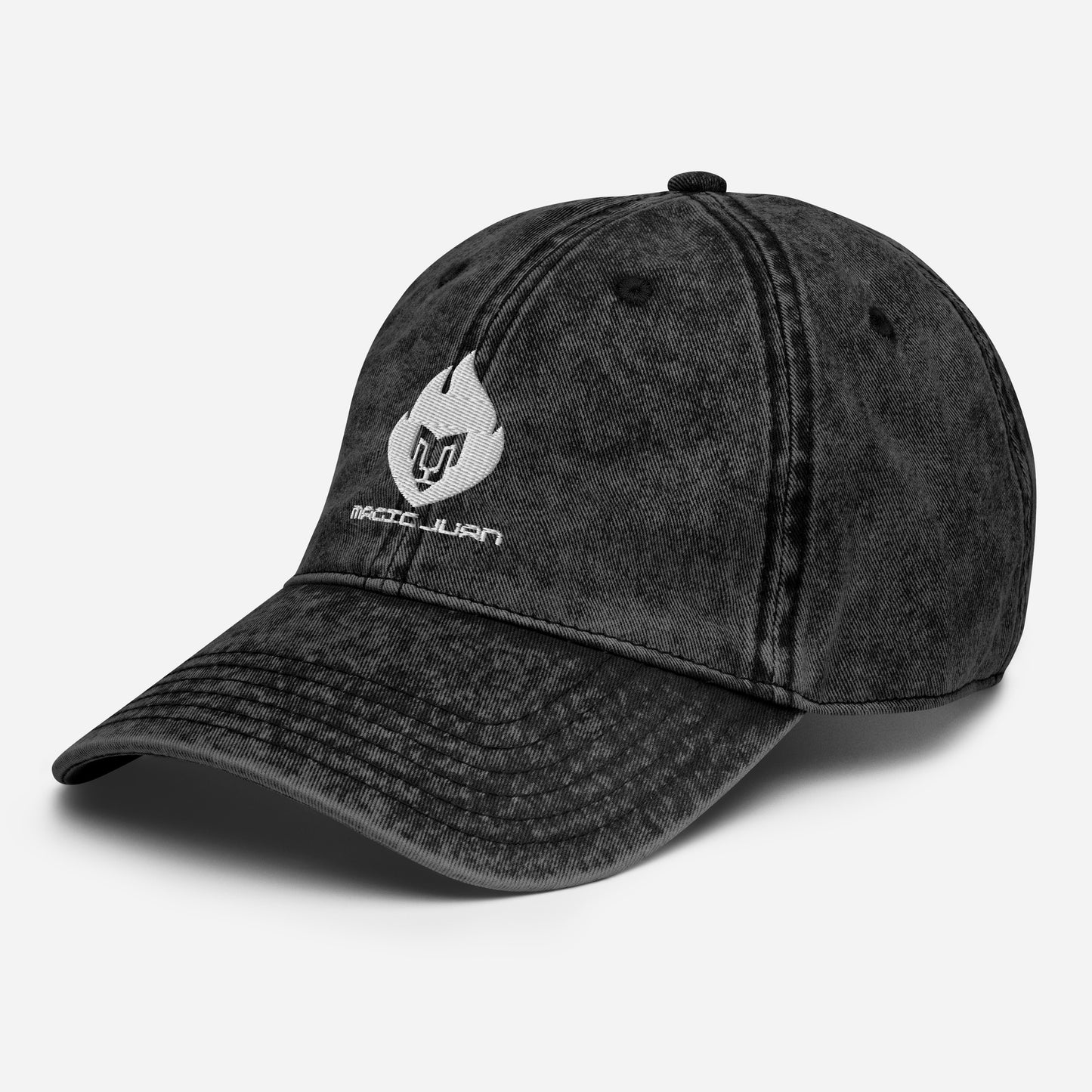 MJ Fire Logo Vintage Twill Cap