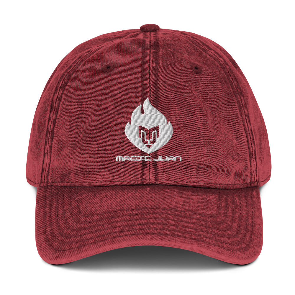 MJ Fire Logo Vintage Twill Cap