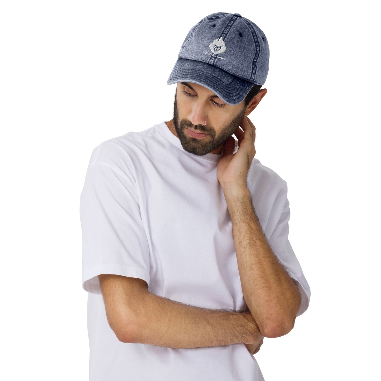 MJ Fire Logo Vintage Twill Cap