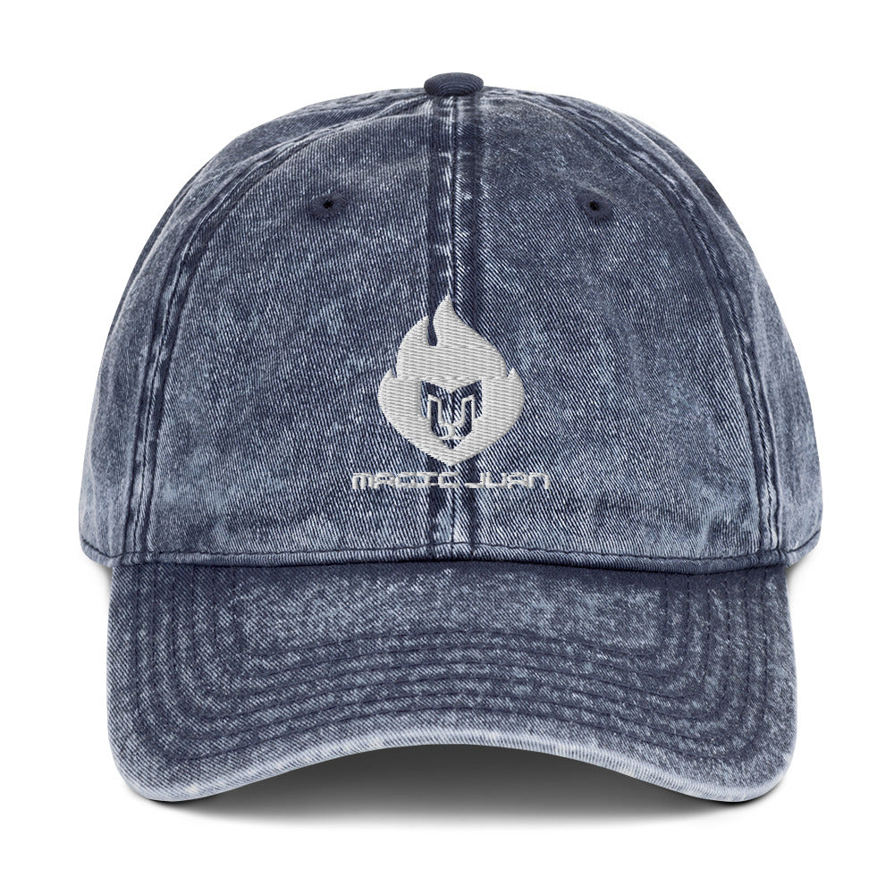 MJ Fire Logo Vintage Twill Cap