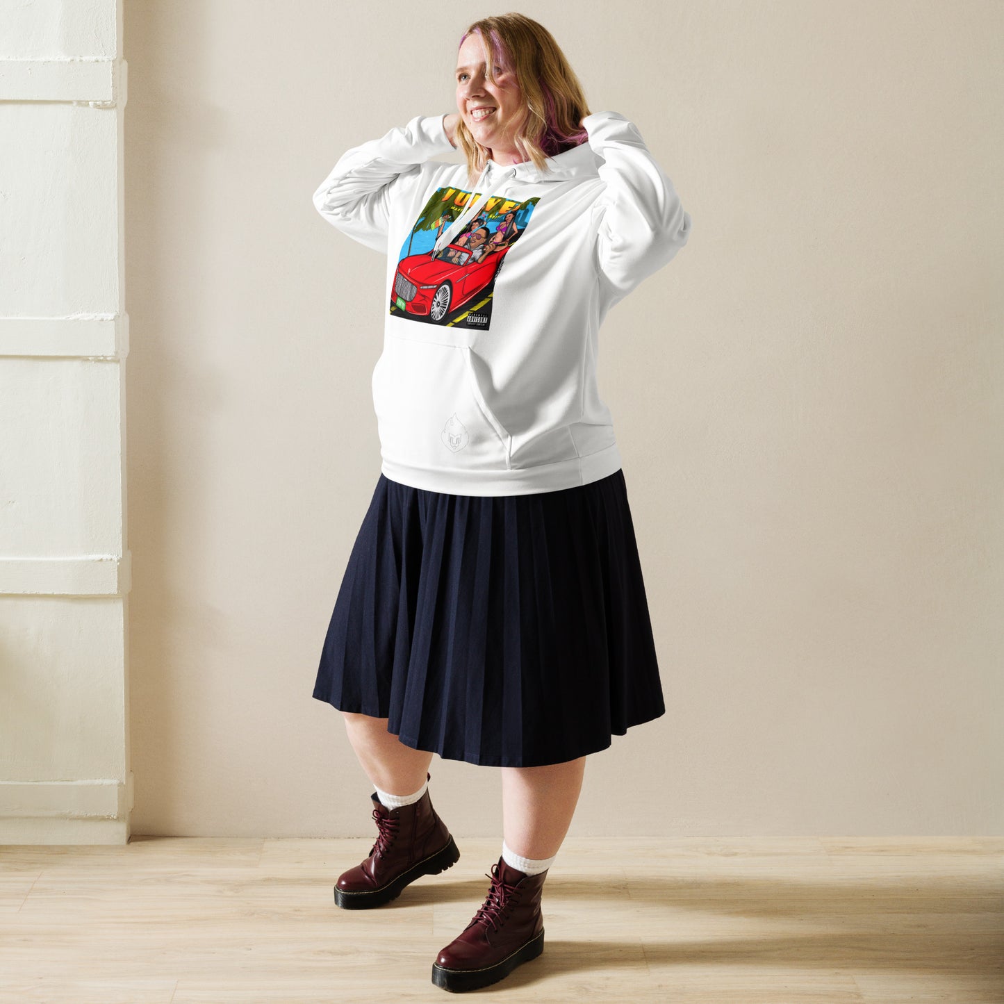 Jueves Unisex White Hoodie