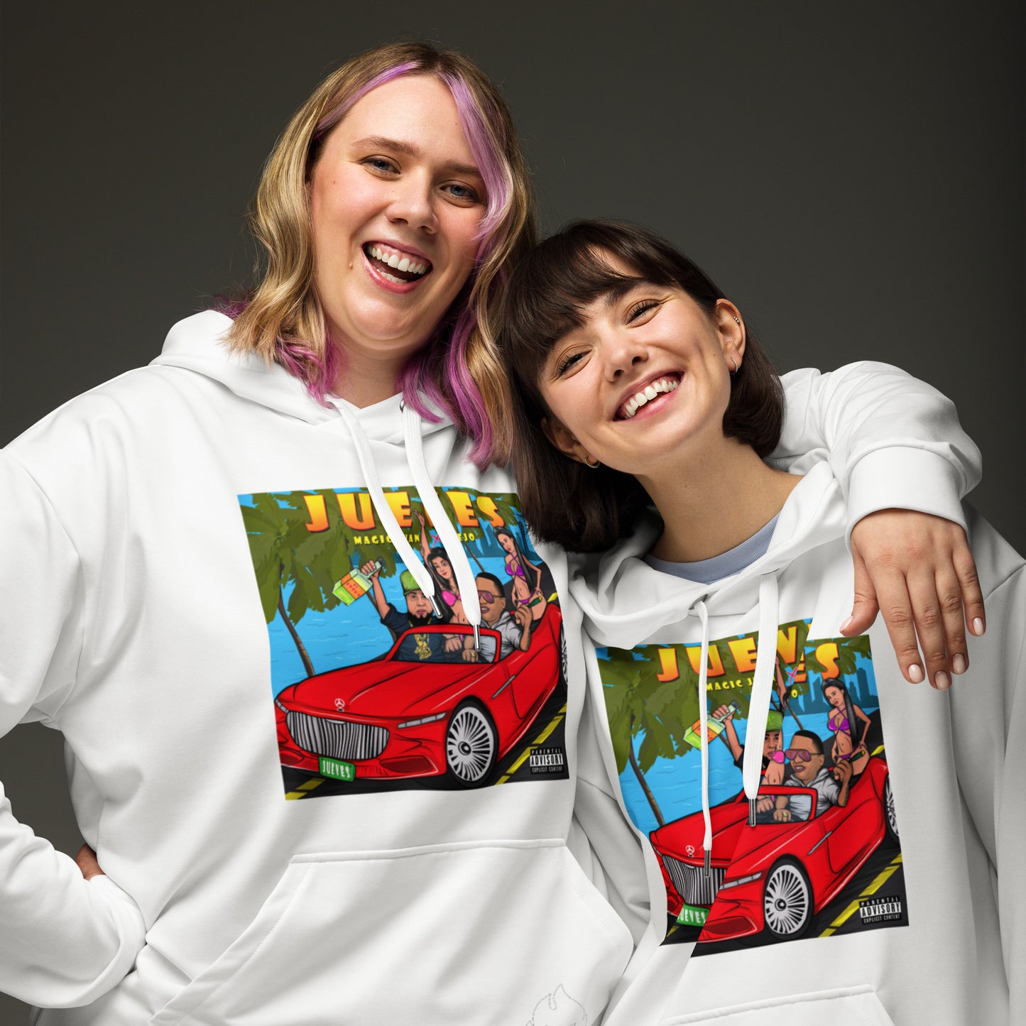 Jueves Unisex White Hoodie