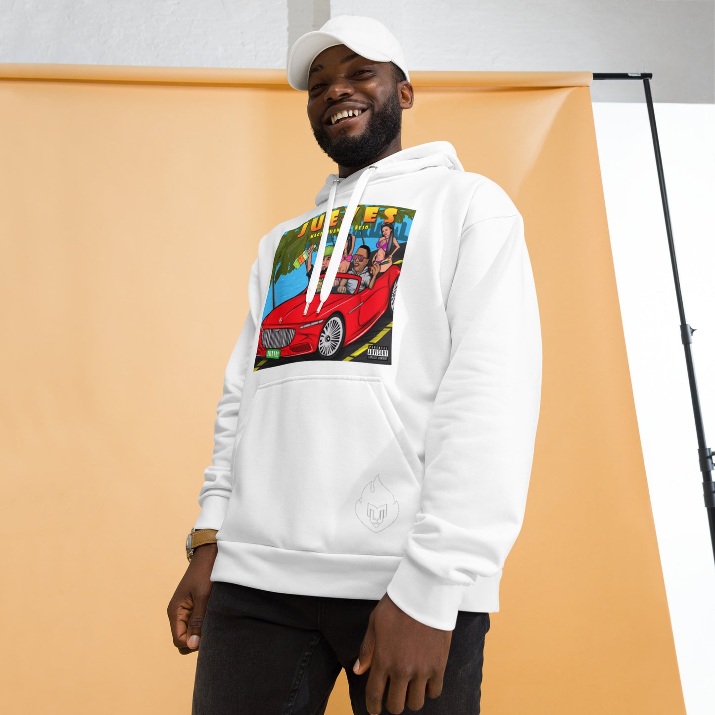 Jueves Unisex White Hoodie