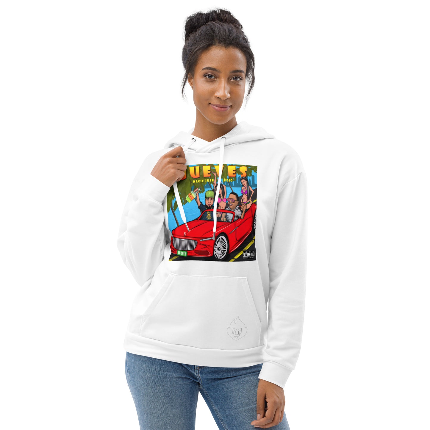 Jueves Unisex White Hoodie