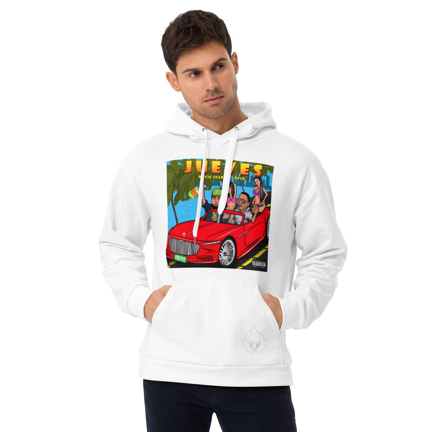 Jueves Unisex White Hoodie
